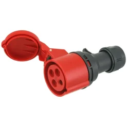 ABL Contrastekker Kracht Twist 3-Polig + Aarde Rood IP44 16A