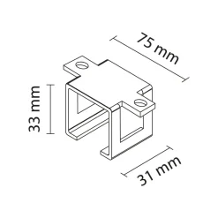 Advance PRO S50/S100 Rail Plafondbevestiging set 5 stuks