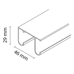 Advance PRO U30/50 Rail Dubbel 200cm
