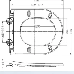 Alora Slim Toiletzitting Softclose en Quick Release Glanzend Wit