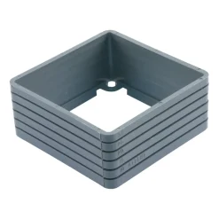 Attema Correctierand Centraaldoos Vierkant Grijs 5-30mm
