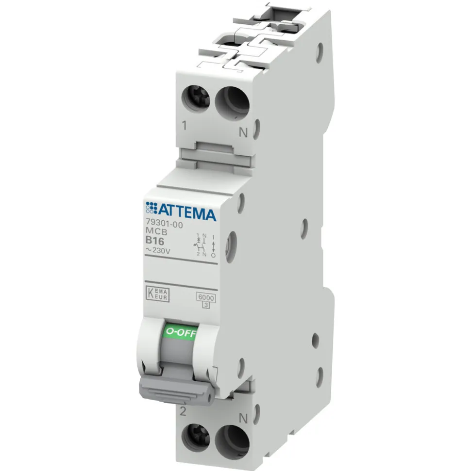 Attema Installatieautomaat NXT 1P+N 16A B-kar AT90200