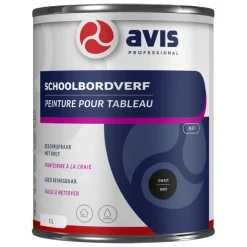 Avis Schoolbordverf Aqua Zwart 1L