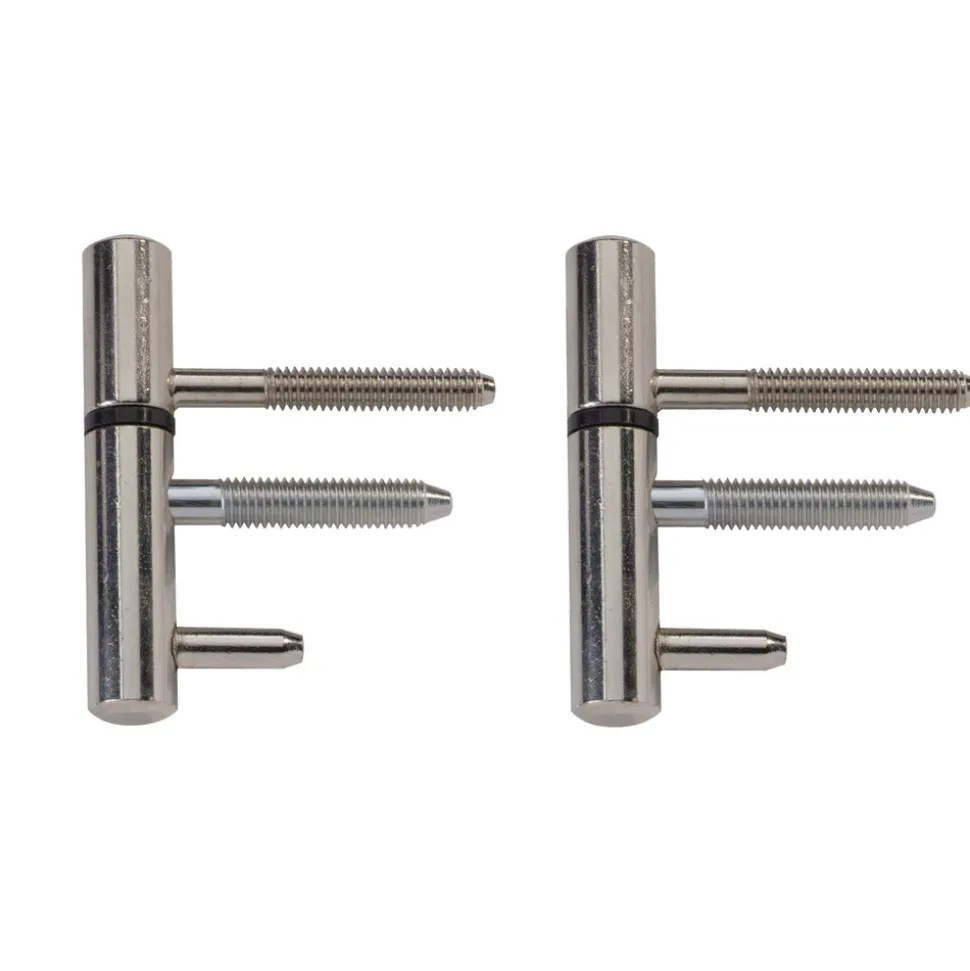 AXA Inboorpaumelle 1177 Voor Houten Kozijnen Staal Vernikkeld 75x14mm 2st
