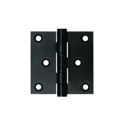AXA Kogellagerscharnier Recht RVS Zwart 76x76mm