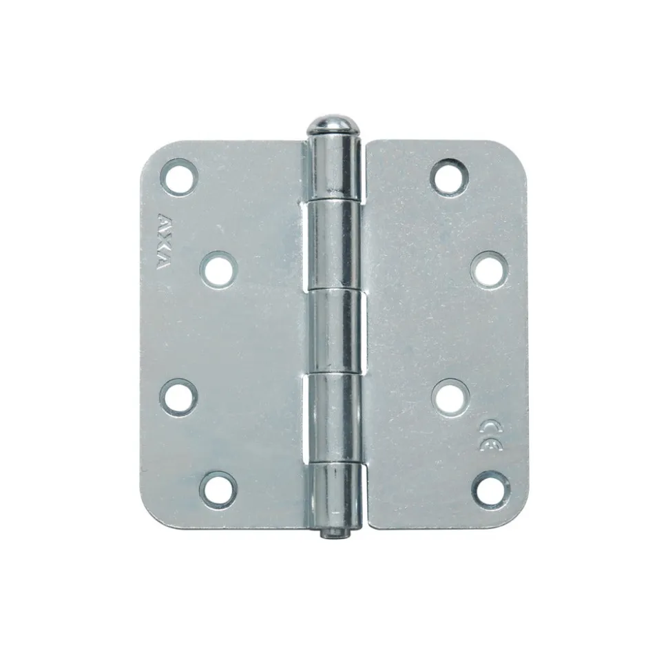 AXA Scharnier Ongelagerd Ronde Hoek Staal Topcoat 89x89mm