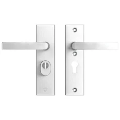 AXA Veiligheidsbeslag Edge Plus Kort Kruk-Kruk PC55 Anti-Kerntrek Alu SKG3