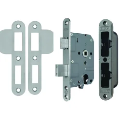 AXA Veiligheidsinsteek Dag-Nachtslot PC55 Ronde Hoek RVS 174x20x16mm SKG1