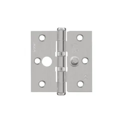 AXA Veiligheidsscharnier Kogellager Rechte Hoek RVS 76x76mm SKG2
