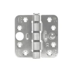 AXA Veiligheidsscharnier Smart Easyfix Ronde Hoek RVS 89x89mm SKG3