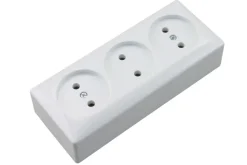 Berker Contactdoos Opbouw 3-Voudig PolarWit
