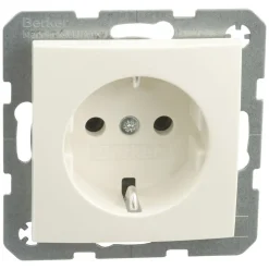Berker Contactdoos S1 Inbouw 1-Voudig Polarwit Randaarde