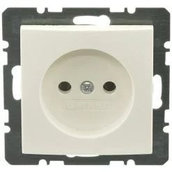 Berker Contactdoos S1 Inbouw 1-Voudig Polarwit