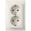 Berker Contactdoos S1 Inbouw 2-Voudig Polarwit Randaarde