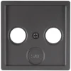 Berker Q1 Inbouw Centraalplaat Radio/TV Antraciet