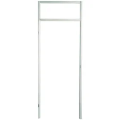 Berkvens Stijlenset BA staal 7x246 cm links reinwit zonder bovendorpel en kalf 211,5 cm