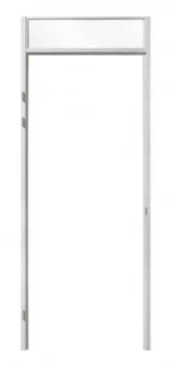 Berkvens Stijlenset BA staal 7x256 cm rechts reinwit zonder bovendorpel en kalf 201,5 cm