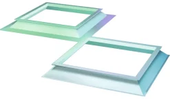 Bik Opstand voor Lichtkoepel PVC 70x70x15cm