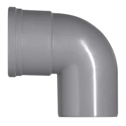 Bocht PVC manchet/spie Ø 110 mm 87° KOMO-keur