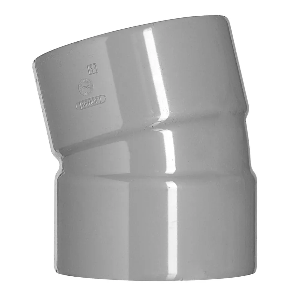 Bocht PVC 2x lijmmof wanddikte 3,2 mm Ø 110 mm 22° KOMO-keur