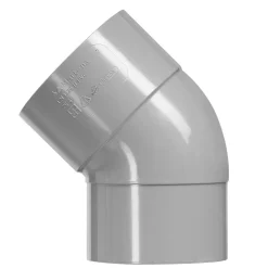 Bocht PVC 1xlijmmof wanddikte 3,25mm Ø90mm 45° KOMO-keur