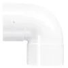 Bocht PVC 2x lijmmof Wit wanddikte 3,2 Ø 40 mm 90° KOMO-keur