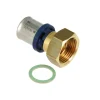 Bonfix Alu-pers 2-del. rechte kopp. losse moer 3/4" x 20 mm