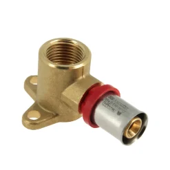BONFIX Alu-pers Muurplaat 1/2" bi.dr. x16mm H=35mm 40st