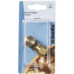 BONFIX Knel eindkap 12 mm 2 stuks