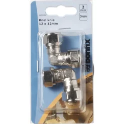 BONFIX Knel knie 12x12 mm chroom 2 stuks