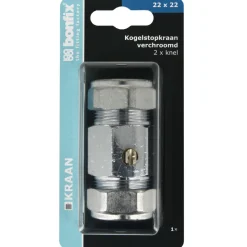 BONFIX Knel kogelstopkraan 22x22 mm recht