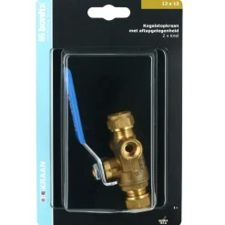 BONFIX Knel kogelstopkraan 12x12 mm met tapgat