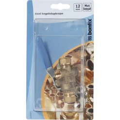 BONFIX Knel kogelstopkraan 12x12 mm met tapgat