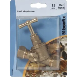 BONFIX Knel stopkraan 15x15 mm met tapgat