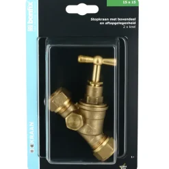 BONFIX Knel stopkraan 15x15 mm met tapgat