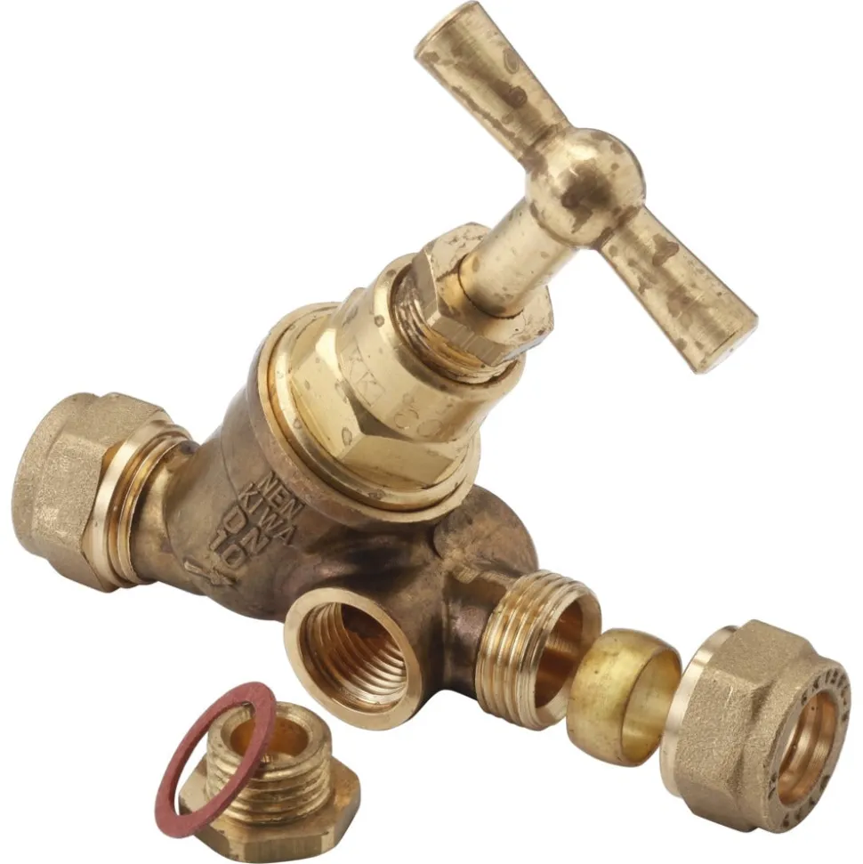 BONFIX Knel stopkraan 12x12 mm met tapgat