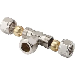 BONFIX Knel T-stuk Chroom