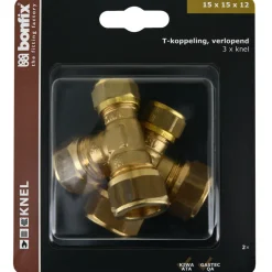 BONFIX Knel T-stuk 15x15x12 mm 2 stuks