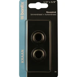 BONFIX Neusstuk 1/2'' binnendraad x 3/8'' buitendraad chroom