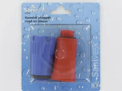BONFIX Plug kunststof rood en blauw