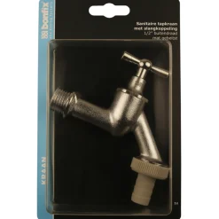 BONFIX Tapkraan 1/2'' mat chroom met wartel