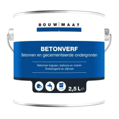 Bouwmaat Betonverf Antraciet 2,5L