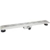 Bouwmaat Douchegoot RVS Geborsteld met Vloerflens 7x7x90cm