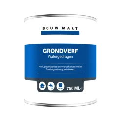 Bouwmaat Grondverf Acryl Zwart 750ml