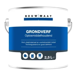 Bouwmaat Grondverf Zwart 2,5L