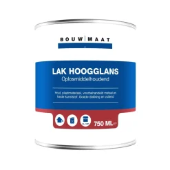 Bouwmaat Hoogglans Lak RAL9010 0,75L