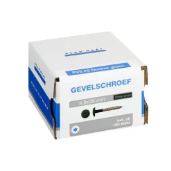 Bouwmaat HPL Schroef RVS Donkergroen 4,8x38mm T20 100st