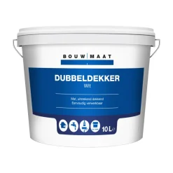 Bouwmaat Muurverf Dubbeldekker Wit 10L