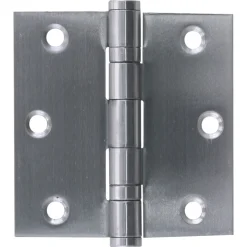 Bouwmaat RVS Kogelscharnier Rechte Hoek 76x76mm