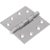 Bouwmaat RVS Kogelscharnier Rechte Hoek 89x89mm
